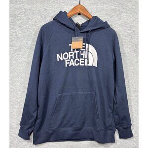 The North Face Womens Hoodie L Urban Navy Logo Pullover Casual‎